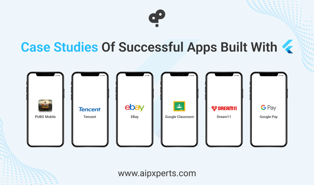 Image of case studies of successful apps built with Flutter