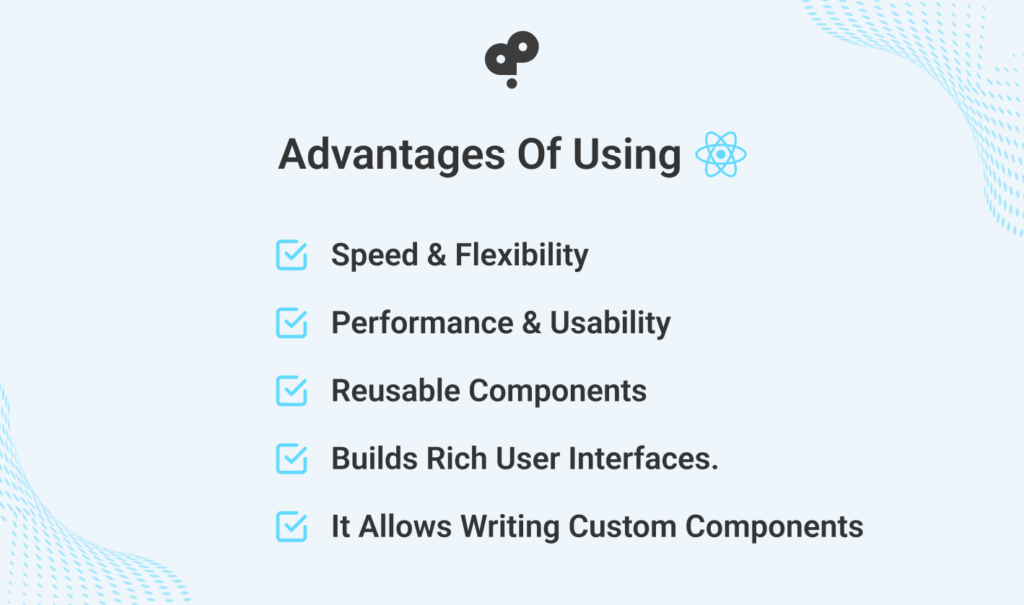 Image Of Advantages Of Using React