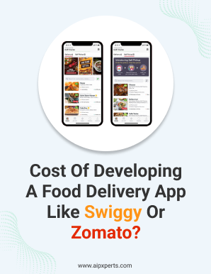 Image of cost of developing a food delivery app like Swiggy or Zomato