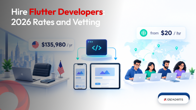 Comparison of US Flutter developer salary against offshore hourly rates in 2026